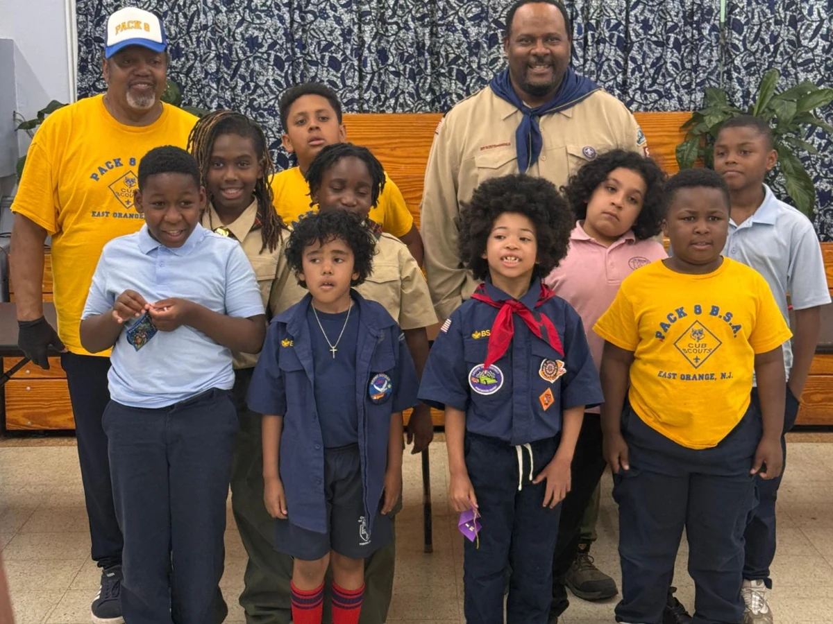 Pack 8 Cub Scouts and adult leaders